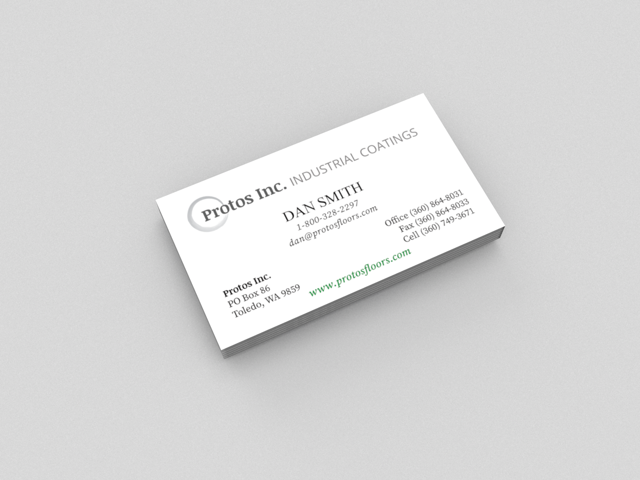 Design de Carte de Visite par Tahmid.G pour Protos Industrial Coatings | Design #22984636