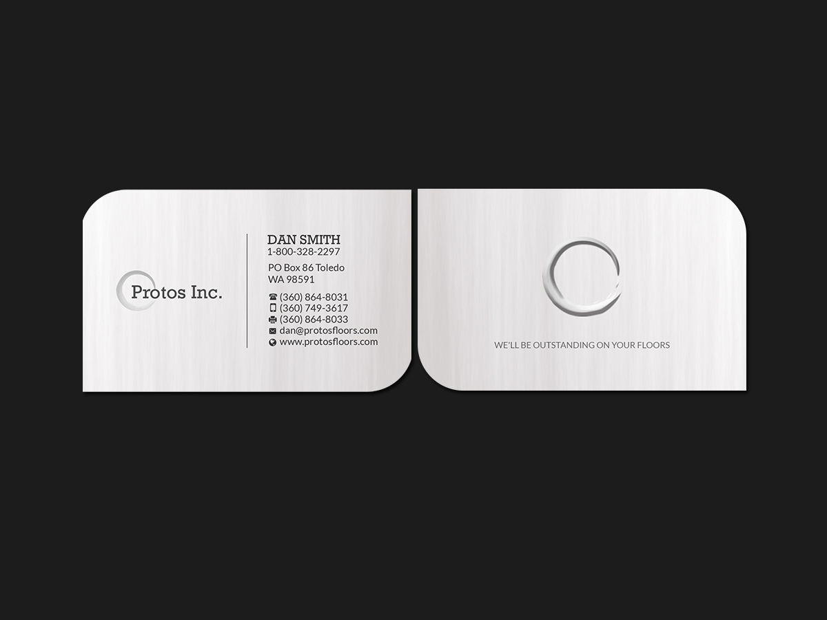 Diseño de Tarjeta de Presentación por Creations Box 2015 para Protos Industrial Coatings | Diseño #22997641