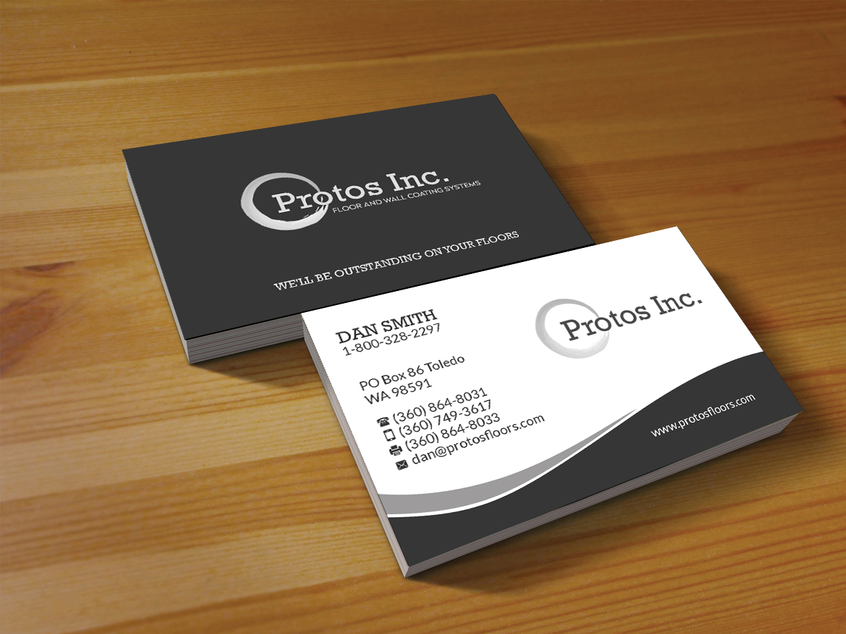 Business Card Design by Creations Box 2015 for Protos Industrial Coatings | Design #23031573