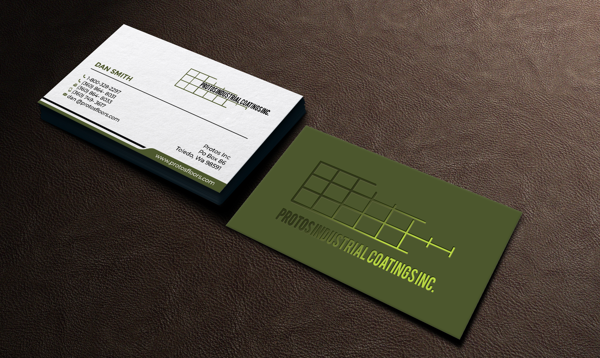 Design de Carte de Visite par LAXMI DESIGNHUB pour Protos Industrial Coatings | Design #22989332