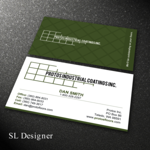 Business Card Design by SL Designer for Protos Industrial Coatings | Design: #22971618