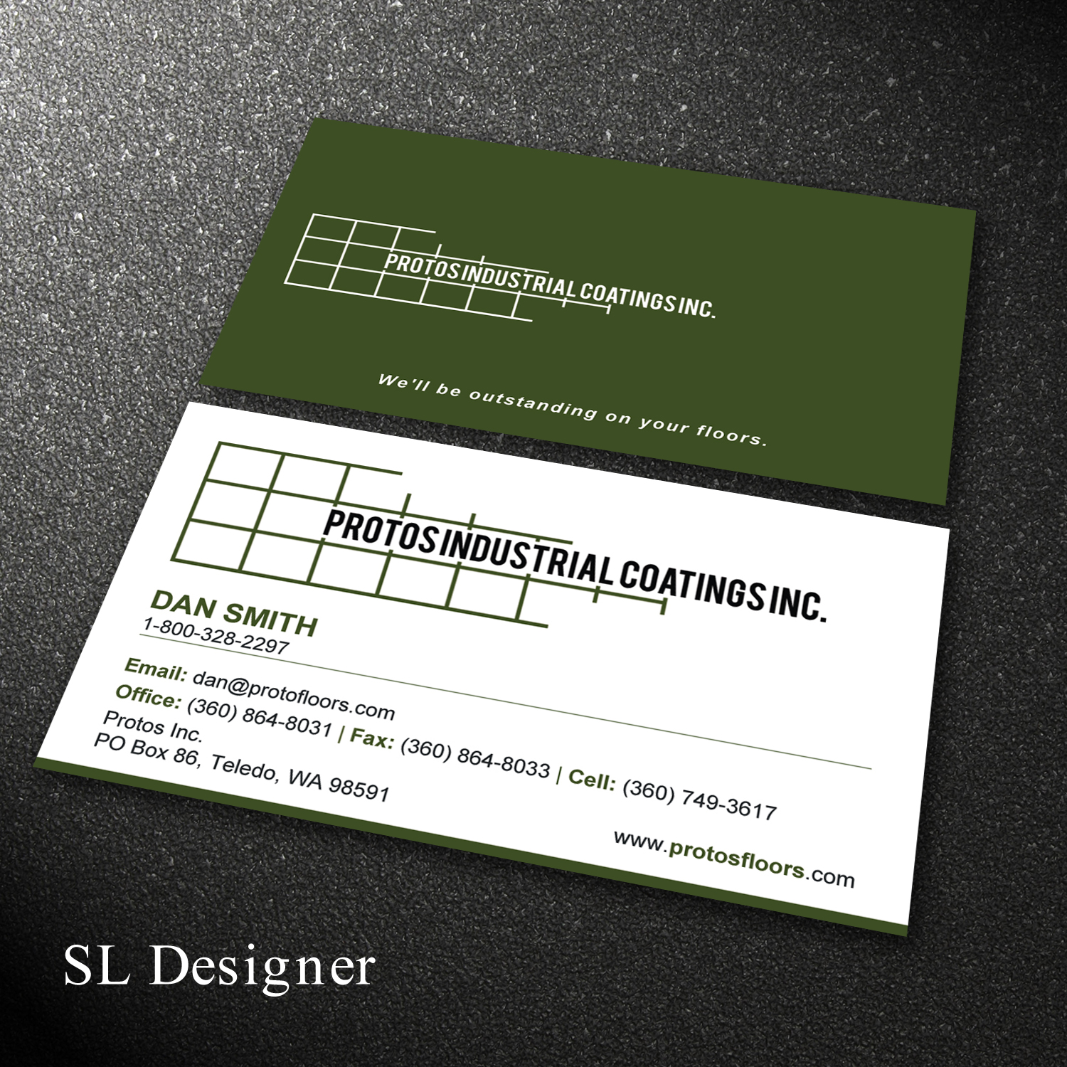 Business Card Design by SL Designer for Protos Industrial Coatings | Design #22971621