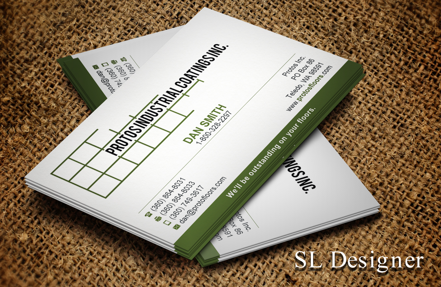 Business Card Design by SL Designer for Protos Industrial Coatings | Design #22971625