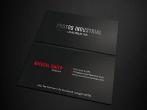 Business Card Design by Tripti Ranjan Gain for Protos Industrial Coatings | Design: #22972931