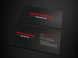 Business Card Design by Tripti Ranjan Gain for Protos Industrial Coatings | Design: #22972934