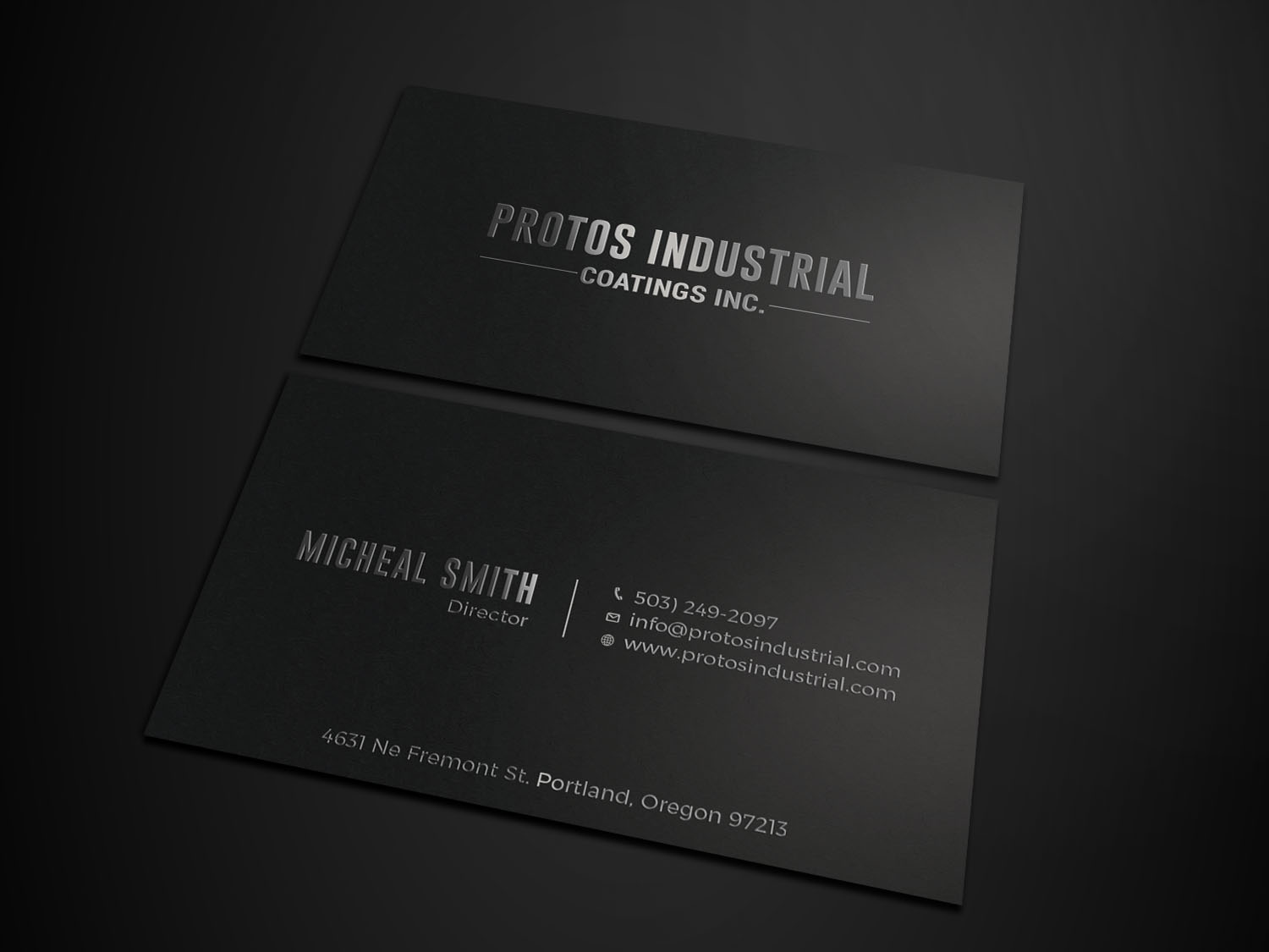 Business Card Design by Tripti Ranjan Gain for Protos Industrial Coatings | Design #22972939