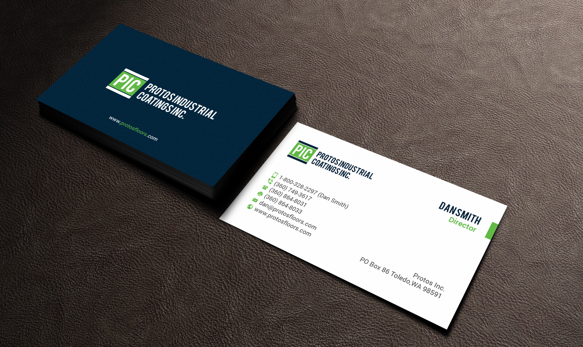 Business Card Design by R.design for Protos Industrial Coatings | Design #22975076