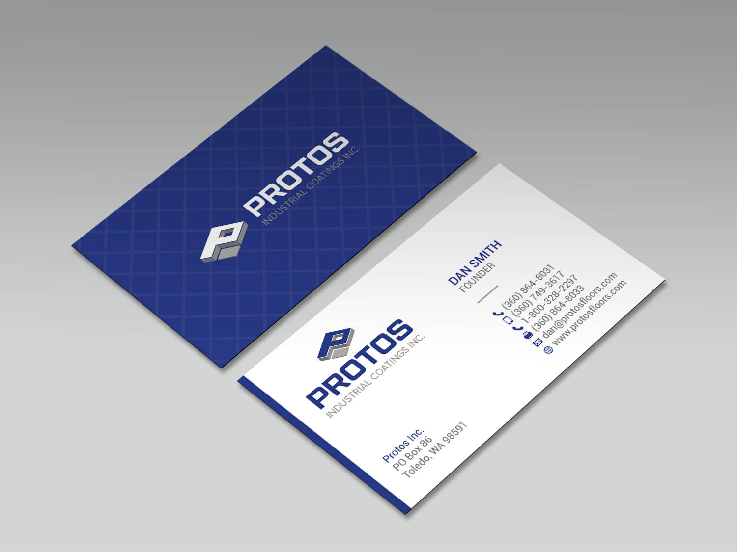 Business Card Design by MDesign for Protos Industrial Coatings | Design #22995658