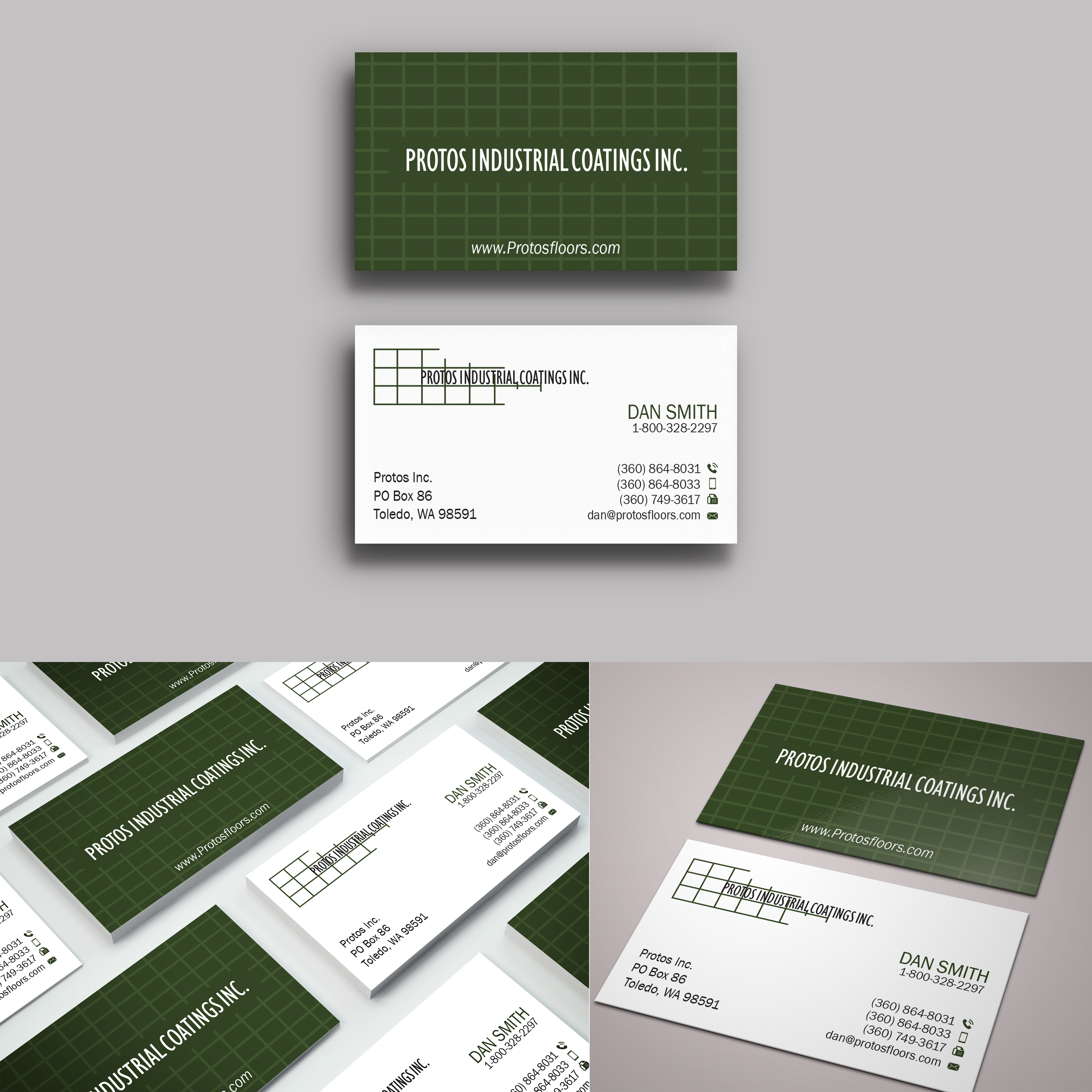 Business Card Design by Subhendu 3 for Protos Industrial Coatings | Design #23010539