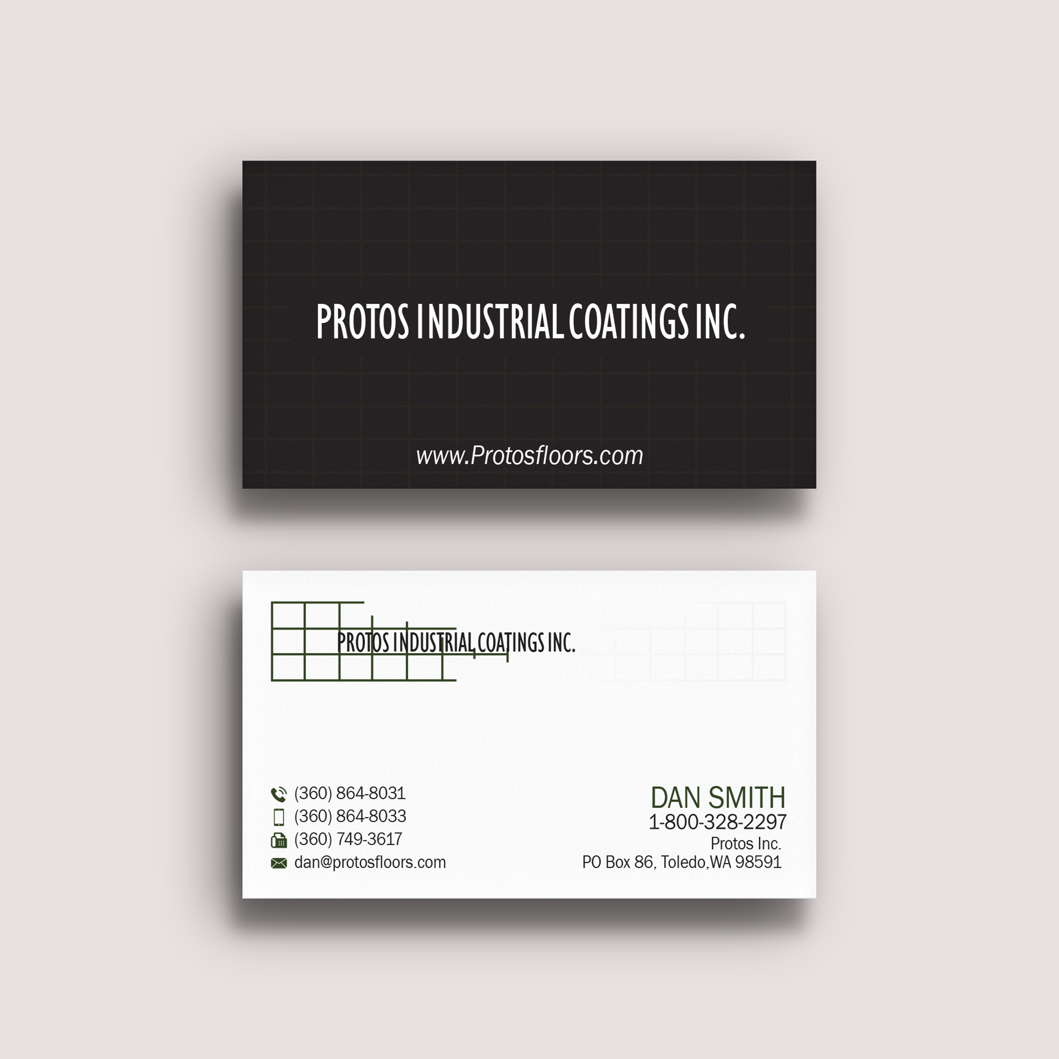Business Card Design by Subhendu 3 for Protos Industrial Coatings | Design #23011705
