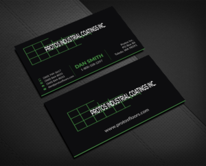 Business Card Design by Musa. A for Protos Industrial Coatings | Design: #22976017