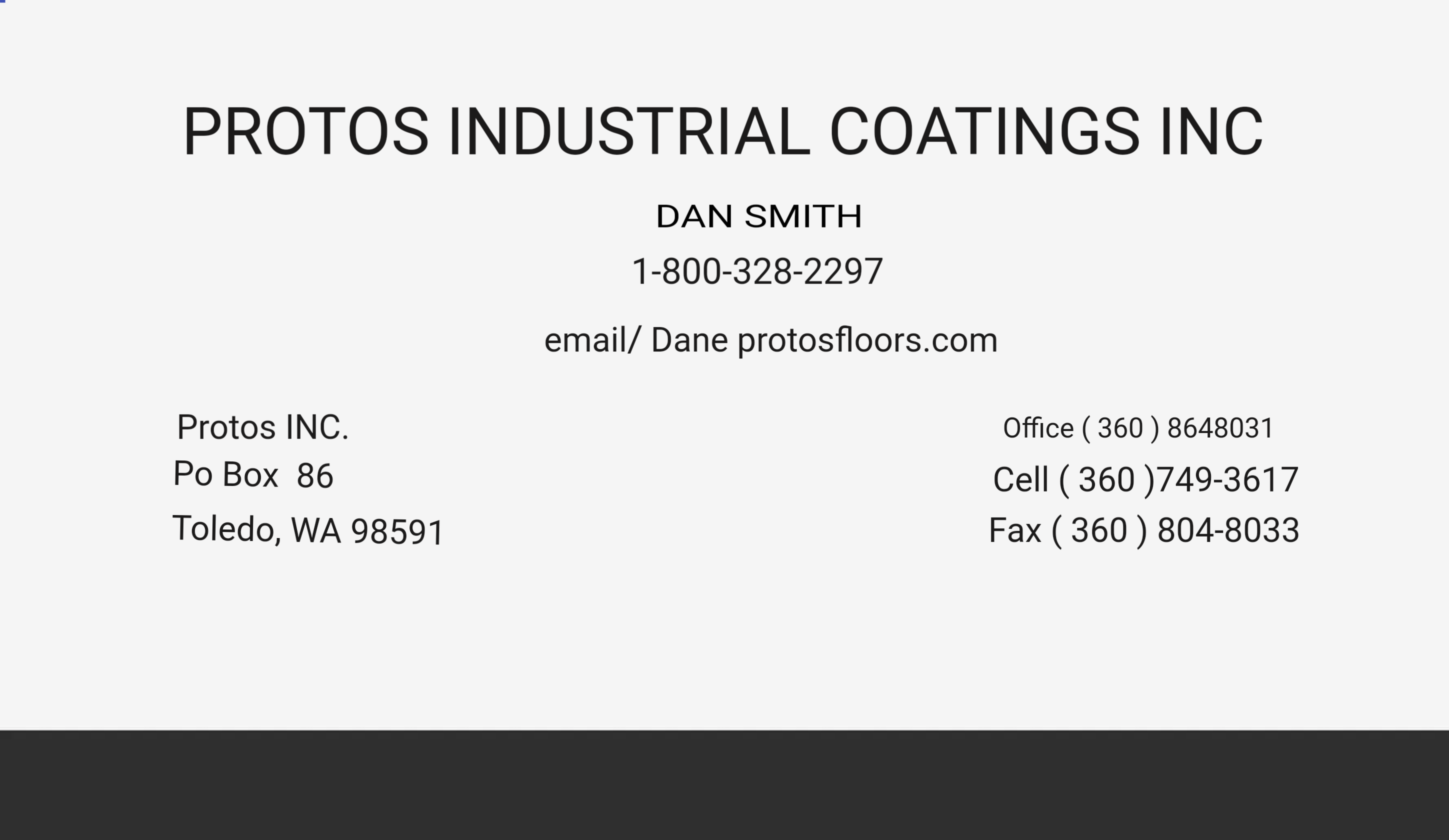 Business Card Design by nariman 2 for Protos Industrial Coatings | Design #22975159