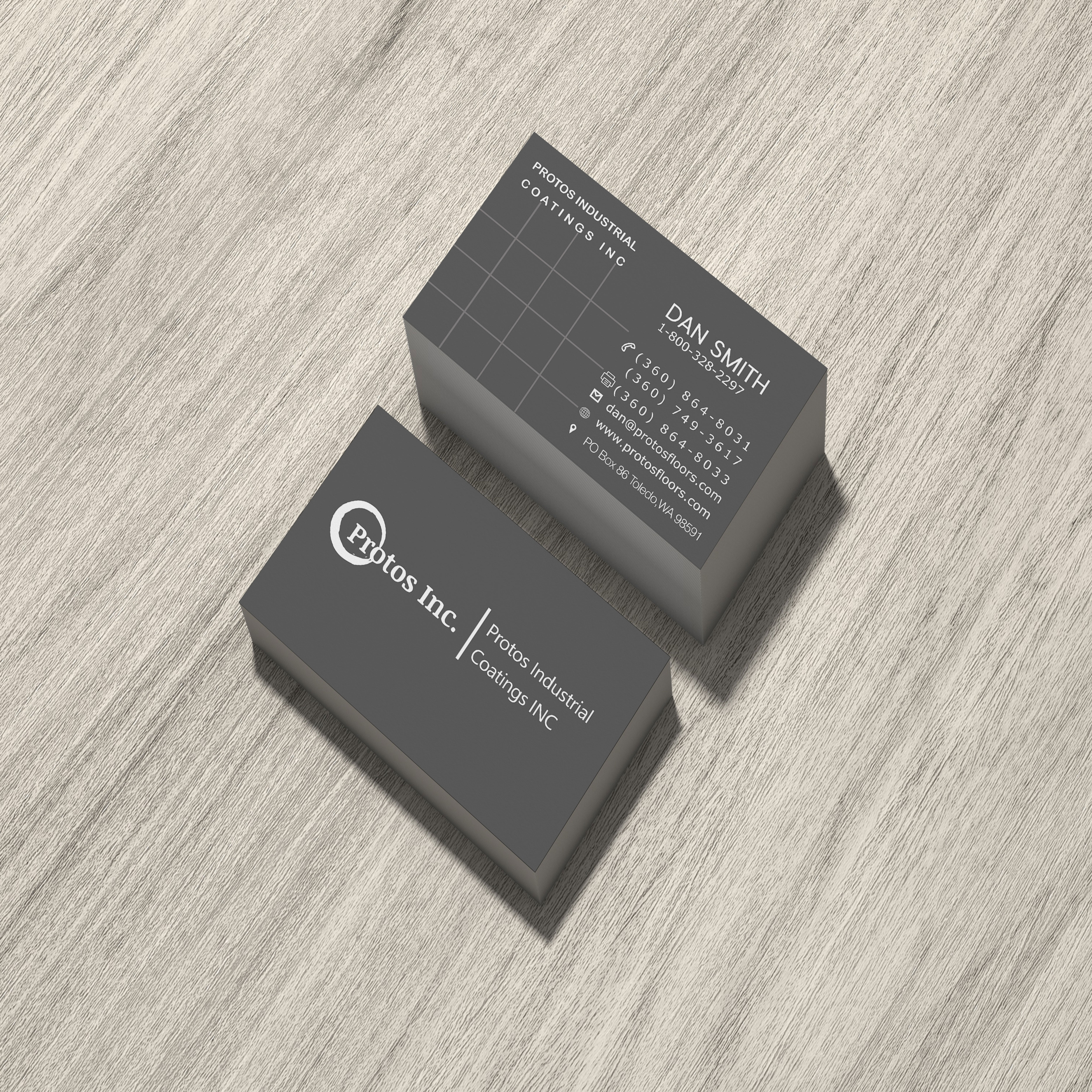 Business Card Design by adel 9 for Protos Industrial Coatings | Design #22993091