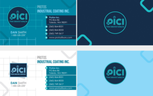Design de Carte de Visite par tubaas.glb 2 pour Protos Industrial Coatings | Design #23000613