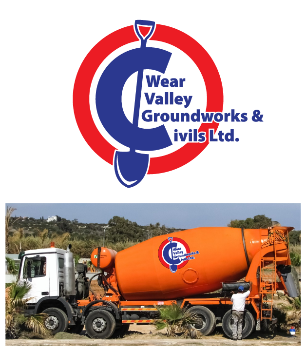 Logo-Design von Lefky für Wear valley groundworks & civils  | Design #22970642