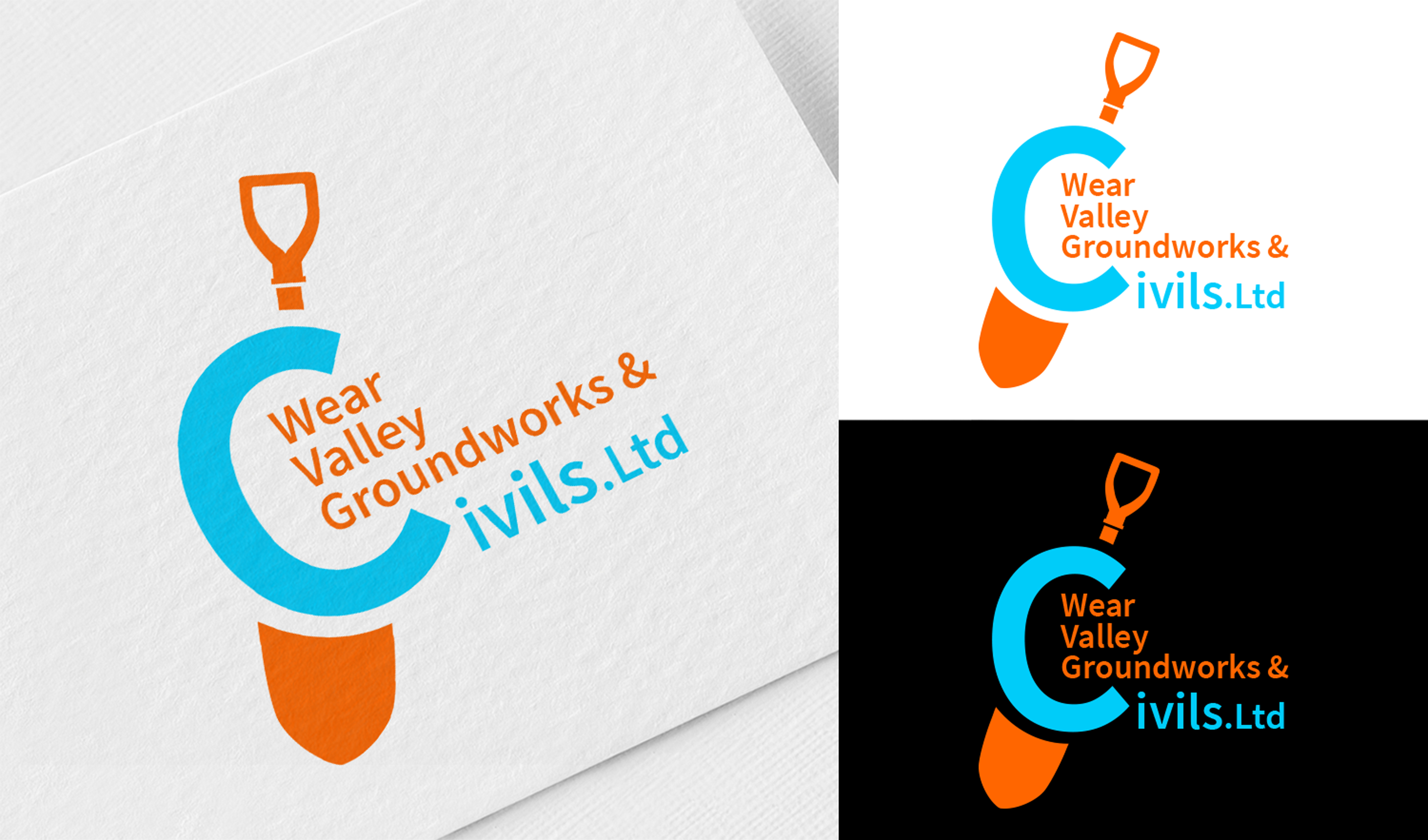 Logo Design by SAI DESIGNS for Wear valley groundworks & civils  | Design #22974481