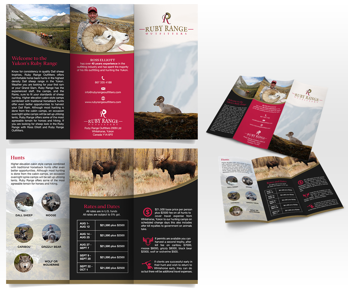 Design de Brochure par Luniere Designs pour RS Taxidermy  | Design #22972957