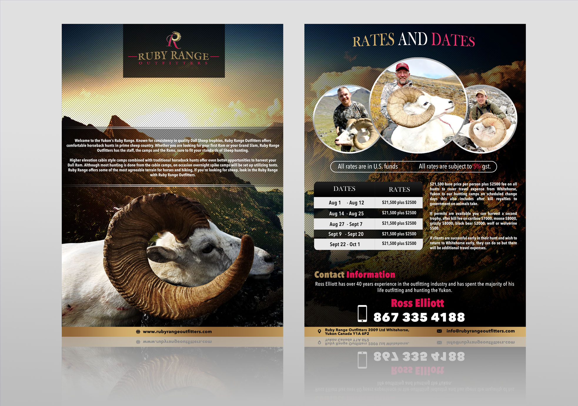Brochure Design by Adnan.design for RS Taxidermy  | Design #22977267