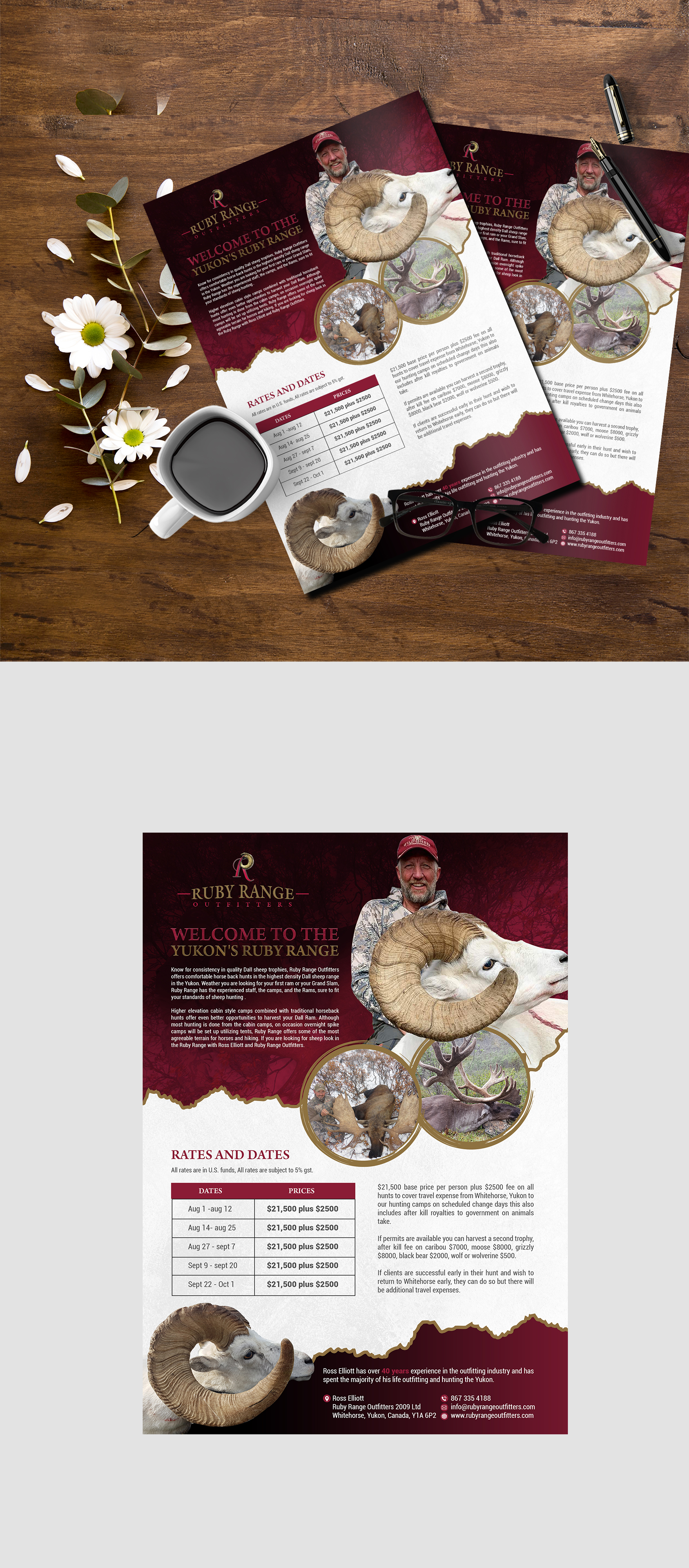 Brochure Design by ZeneFashions for RS Taxidermy  | Design #22972241