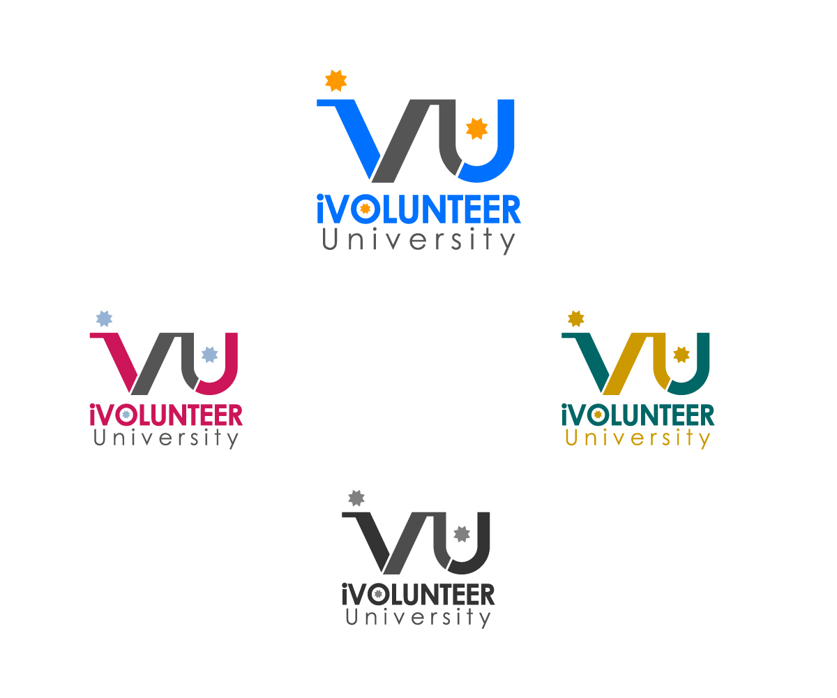 Logo Design by sunny for iVolunteer University.com | Design #3062521