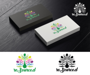 "Re:sourced", "re.Source.d", "(re)Sourced", etc.  | Diseño de Logo por ICKE