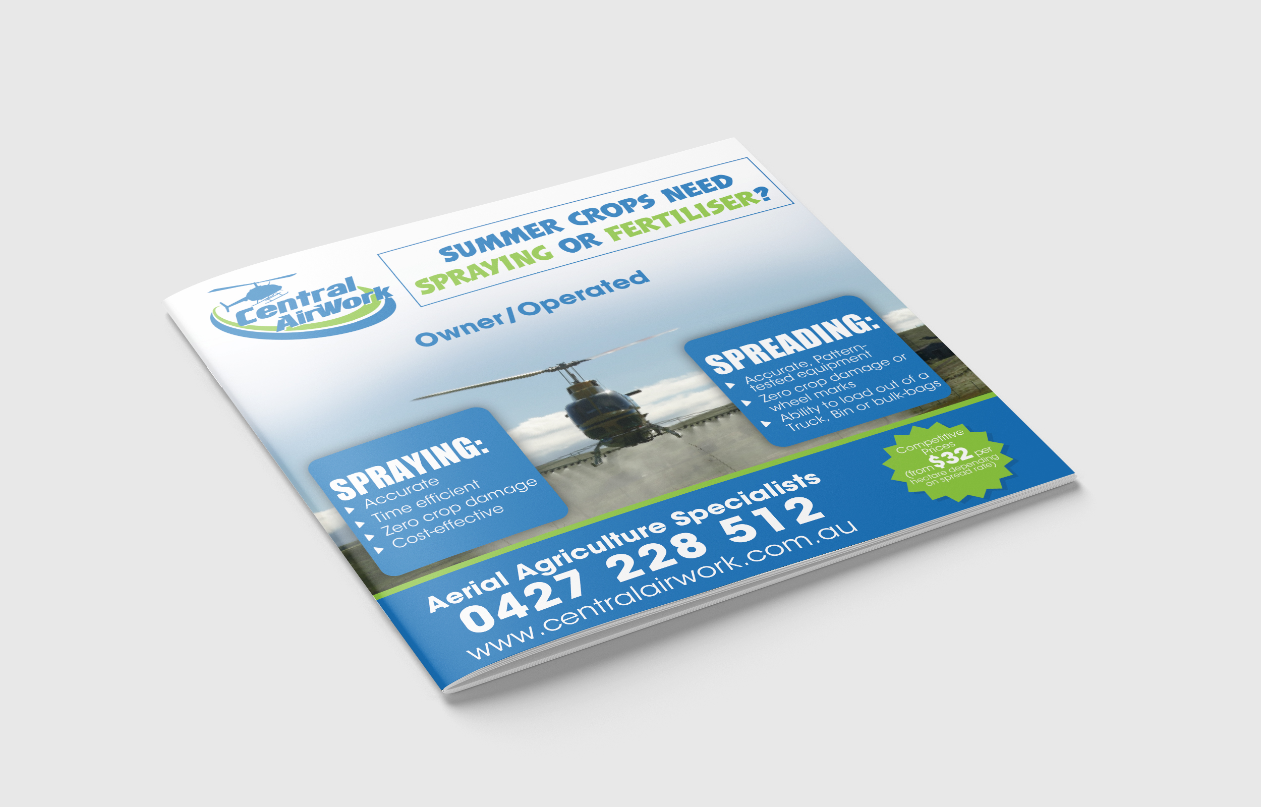 Newspaper Ad Design by designgreen for Central Airwork PTY LTD | Design #22997839