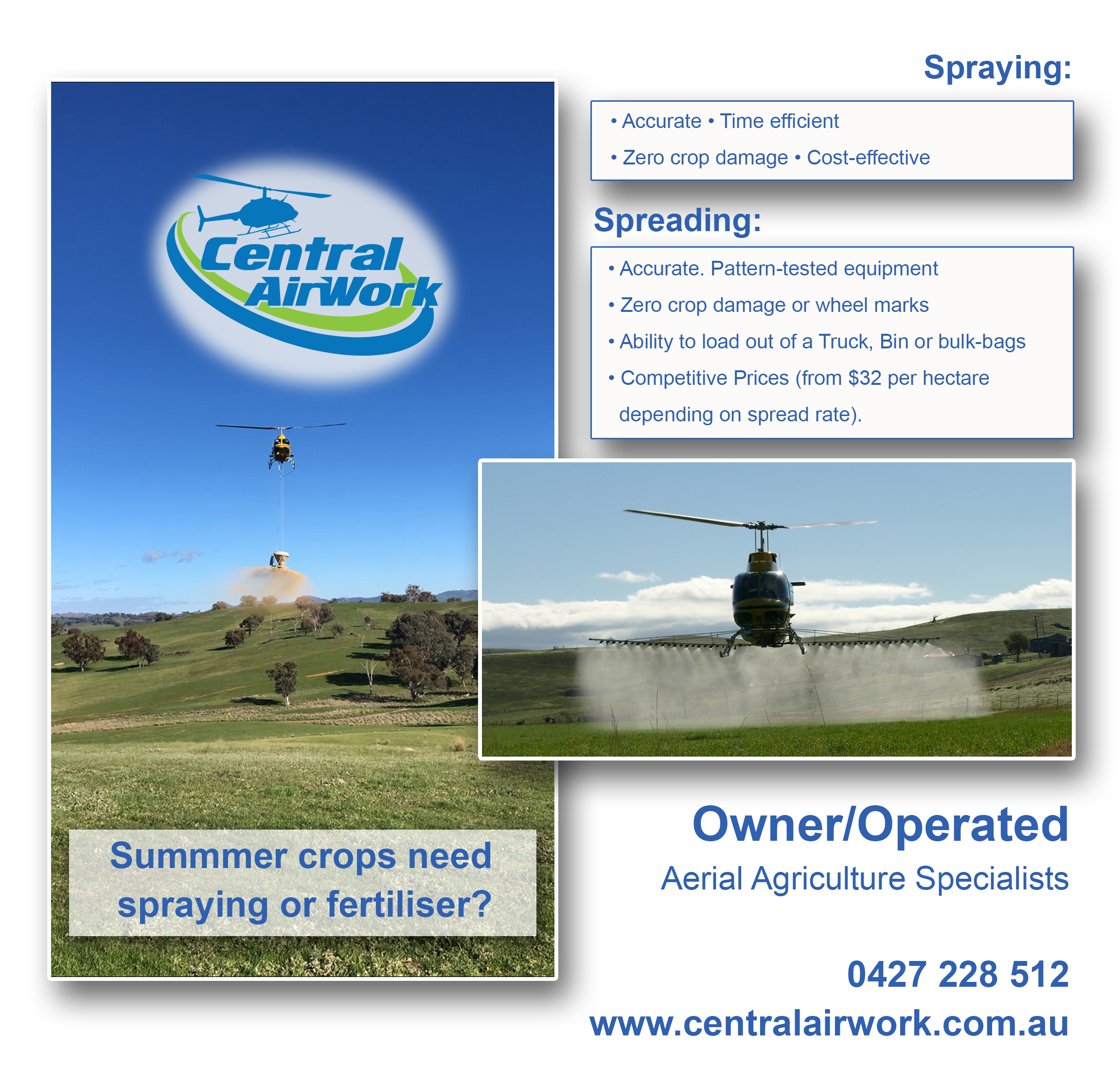 Newspaper Ad Design by Joanna for Central Airwork PTY LTD | Design #22993963