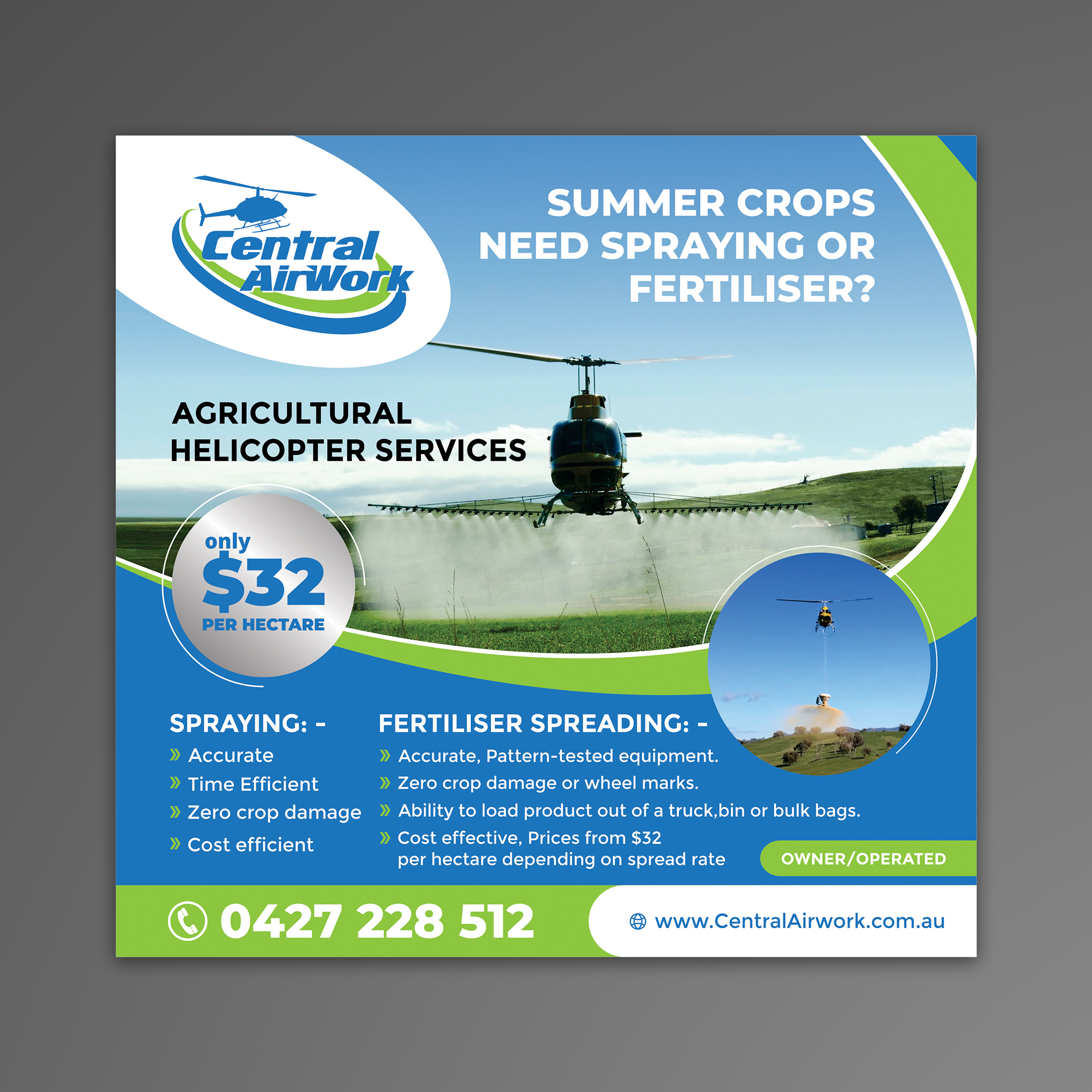 Design Annonce  par OwnDesign pour Central Airwork PTY LTD | Design #23000636