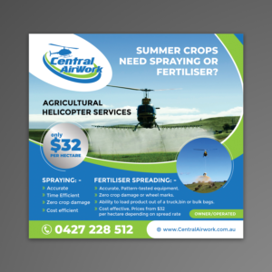 Newspaper Ad Design by OwnDesign for Central Airwork PTY LTD | Design #23000636