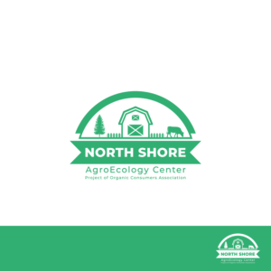 North Shore AgroEcology Center  (also please incorporate the words Project of Organic Consumers Association below as a subtile) It will sometime be use with this subtitle and sometimes on it's own. | Logo Design by Grapi