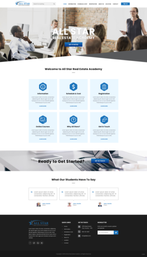 All Star Real Estate Academy  | Diseño Web por pentaxial