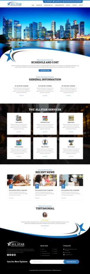 All Star Real Estate Academy  | Diseño Web por sai.designer87