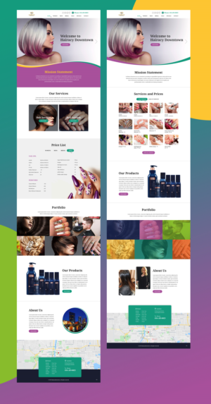 Web Design by pb for Hairacy Downtown | Design: #22992506