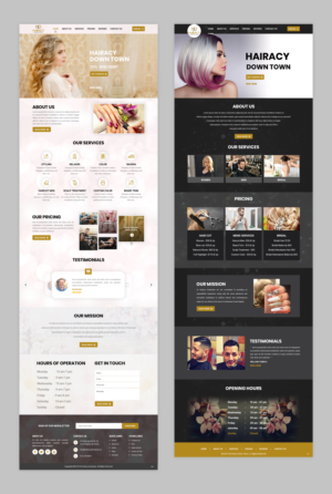 Web Design by pb for Hairacy Downtown | Design: #22992520