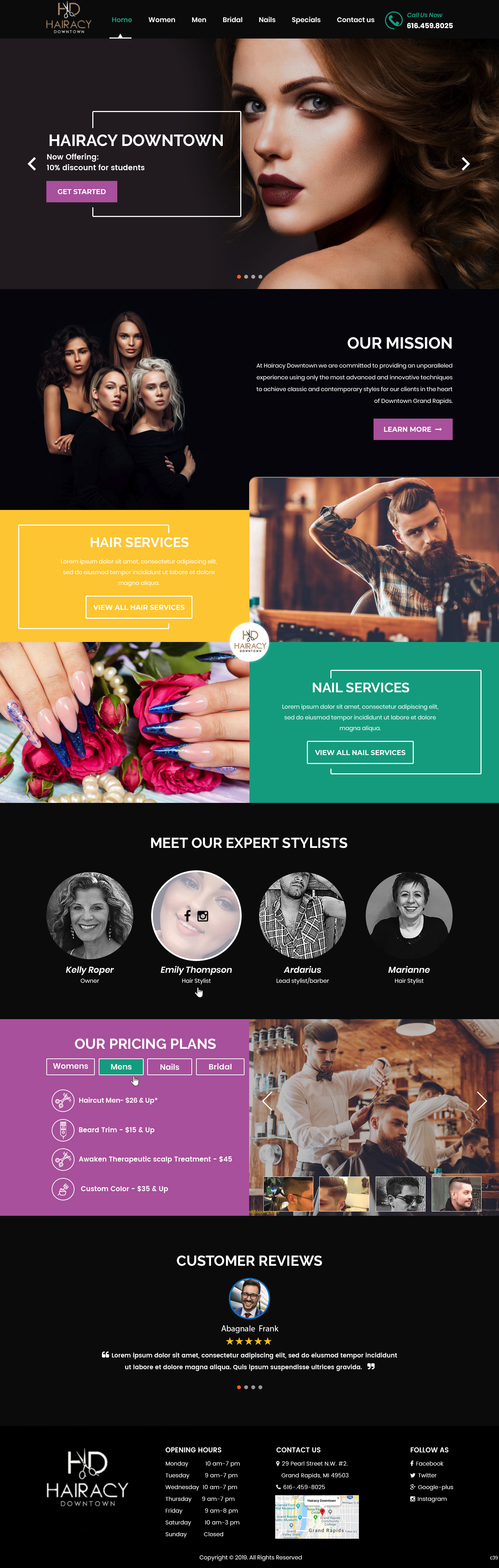 Web Design by pb for Hairacy Downtown | Design #23000001