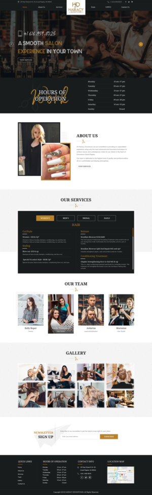 Web Design by Sbss for Hairacy Downtown | Design: #23000315