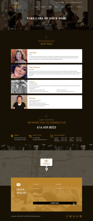 Web Design by Sbss for Hairacy Downtown | Design: #23016174