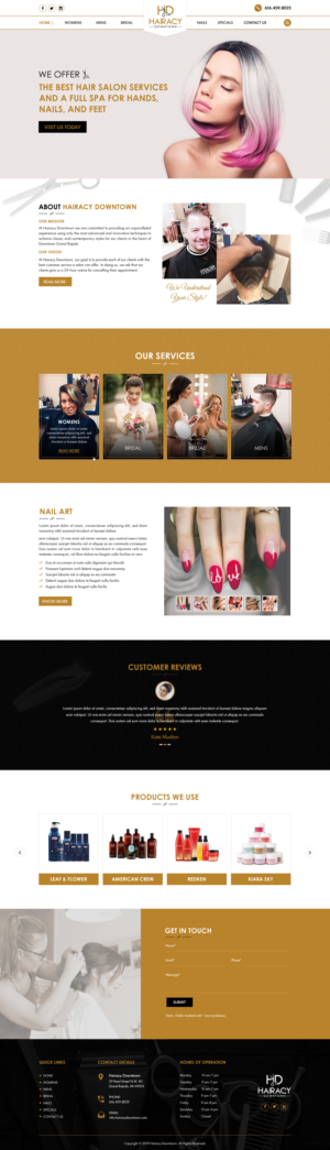 Web Design by Sbss for Hairacy Downtown | Design: #23017326