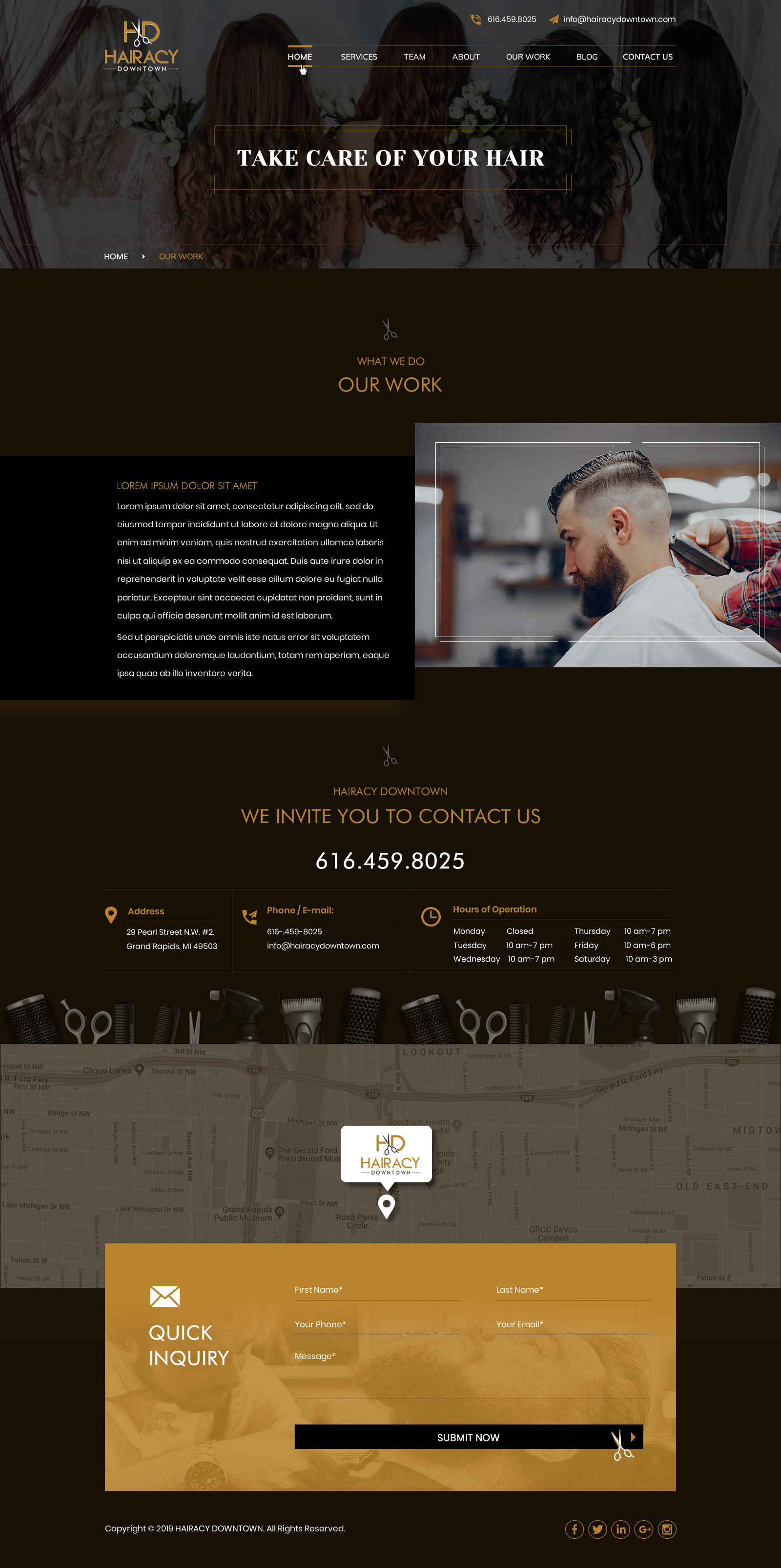 Web Design by Sbss for Hairacy Downtown | Design #23109075