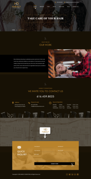 Web Design by Sbss for Hairacy Downtown | Design: #23148570