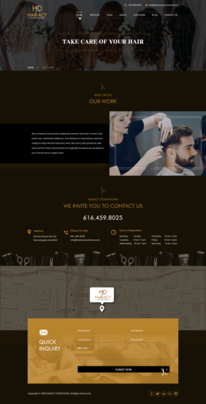 Web Design by Sbss for Hairacy Downtown | Design: #23170341