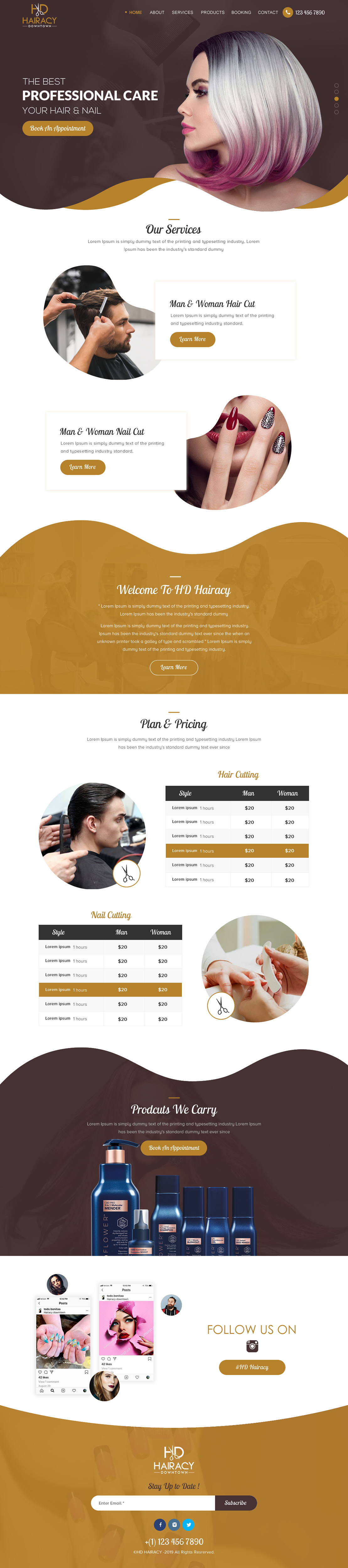 Web-Design von rightway für Hairacy Downtown | Design #22992849