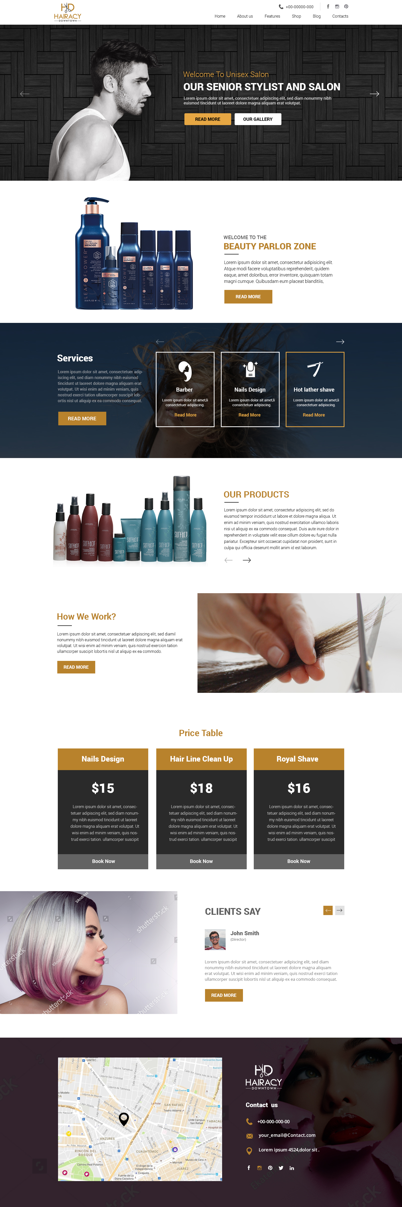 Diseño Web por lemosys infotech para Hairacy Downtown | Diseño #23015539