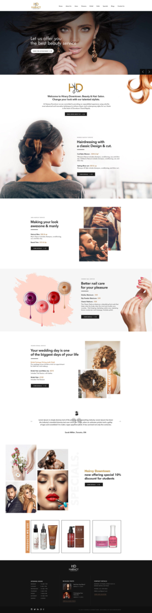 Web Design by subhalaxmi  khamari for Hairacy Downtown | Design: #23010201