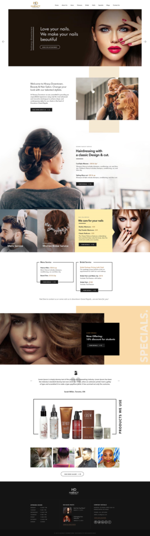Web Design by subhalaxmi  khamari for Hairacy Downtown | Design: #23010344