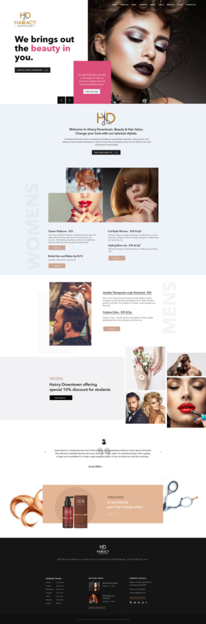 Web Design by subhalaxmi  khamari for Hairacy Downtown | Design: #23010369