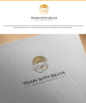 Train with Silvia           Health / Energy / Performance  | Logo-Design von Blessing Angel