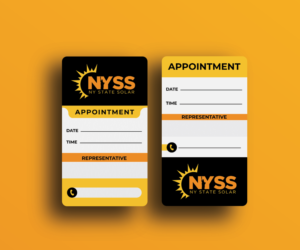 Solar appointment reminder card | Diseño de Flyer por JK18