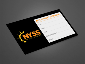 Solar appointment reminder card | Flyer Design by Infinitive Technology