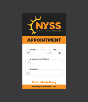 Solar appointment reminder card | Flyer Design by Benson M.